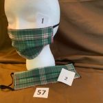 #57 SOLD Plaid Face Masks 1 and 2  $5.00 each
