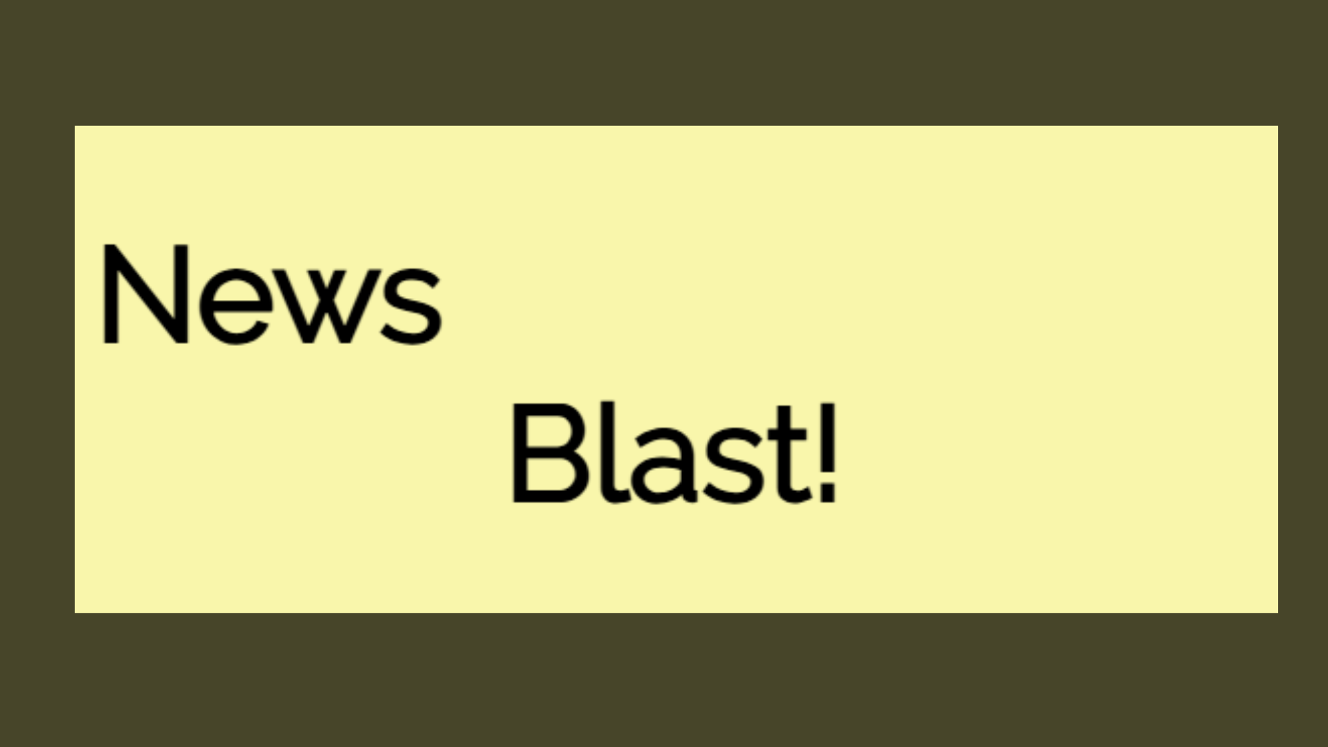 News Blast Title 3-7-25